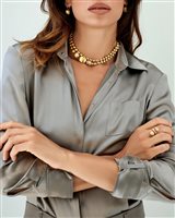 Necklace Nanis Woman Ivy in Yellow Gold Diamante 0.25 Ct CS34-538 - CS34-538